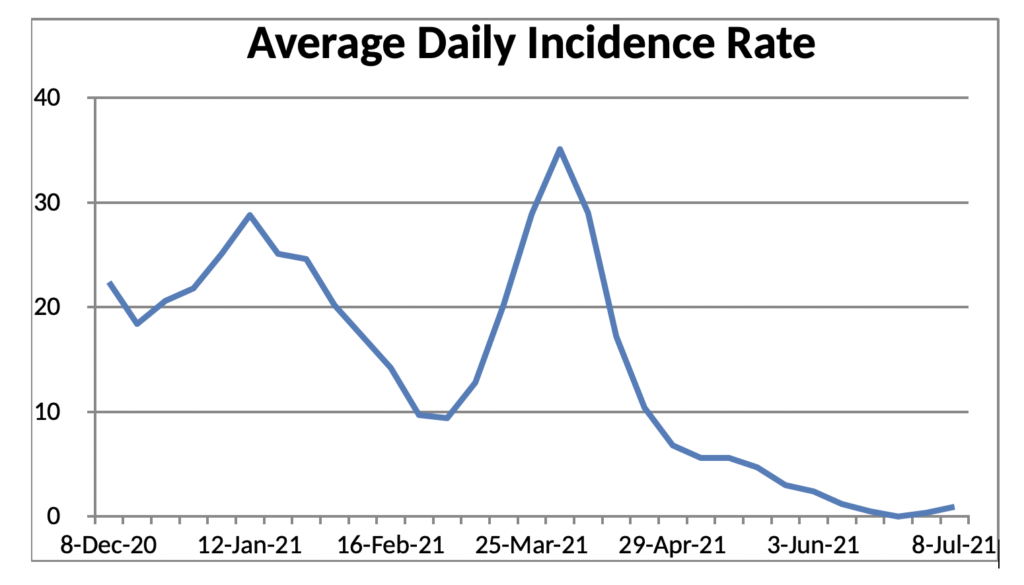 covid case graph