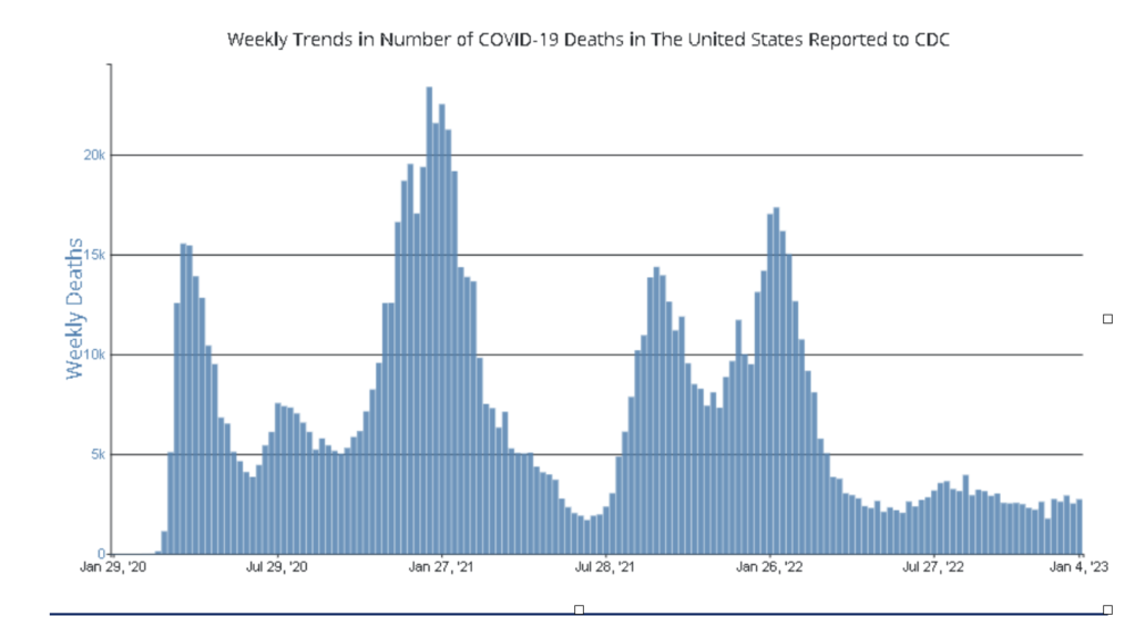 Deaths from Covid chart